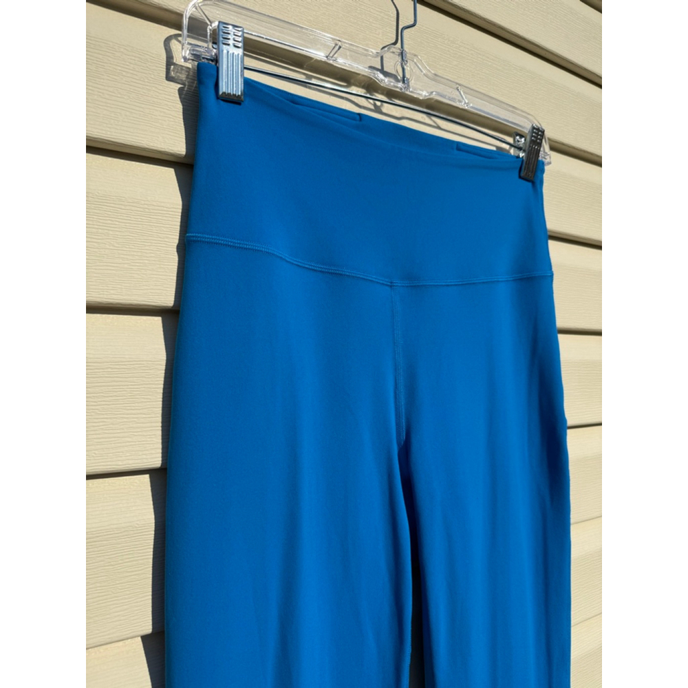 Lululemon Groove Flare Pants Size 6 Bright Blue Yoga High Rise Stretch Leggings - Picture 3 of 10